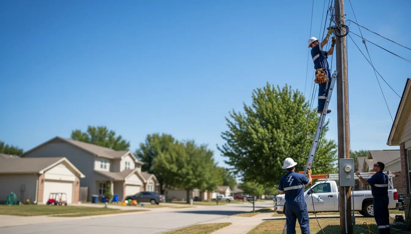 Residential electrician providing installation services in Strunk, KY